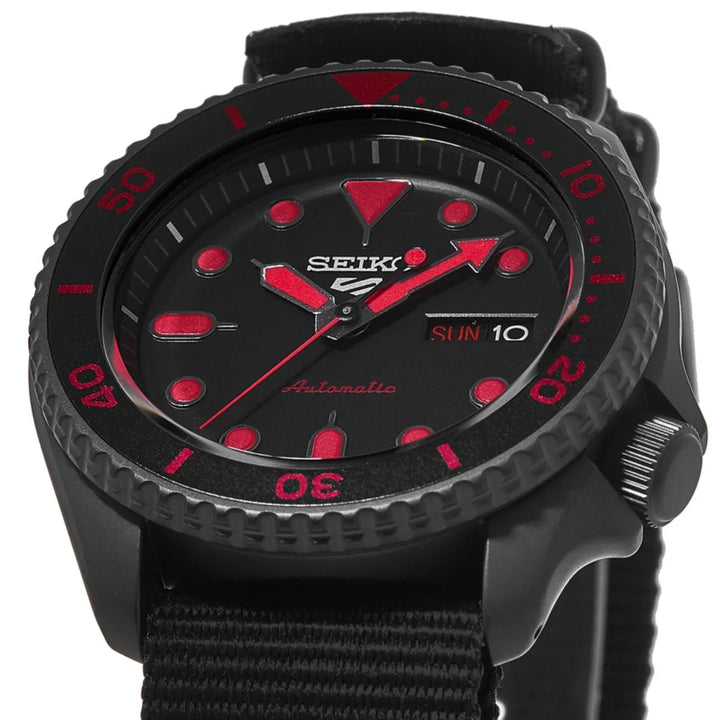 5 Sports Street Style Black Dial / Nylon Strap Black Dial