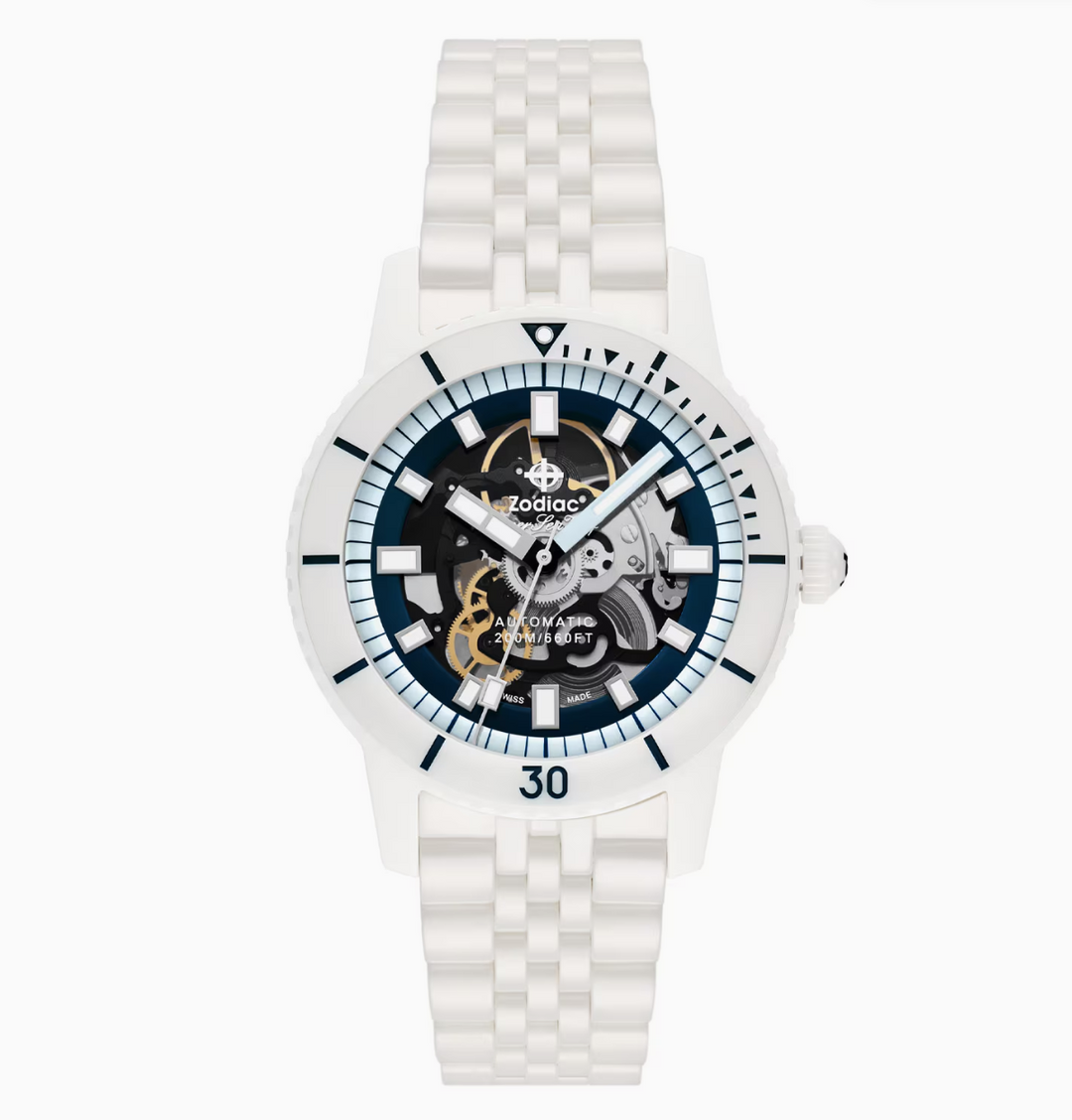 Super Sea Wolf Ceramic Compression Diver Black/White Ceramic Black Dial