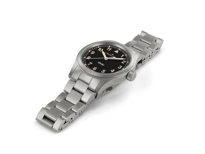 KHAKI FIELD QUARTZ Silver-tone