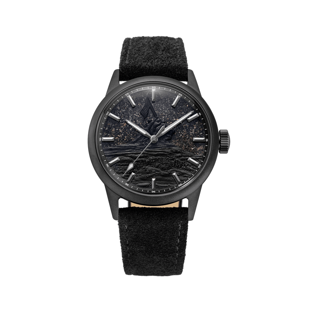 A-11 Pacific Memorial 38mm Black | Matte grained Black Dial