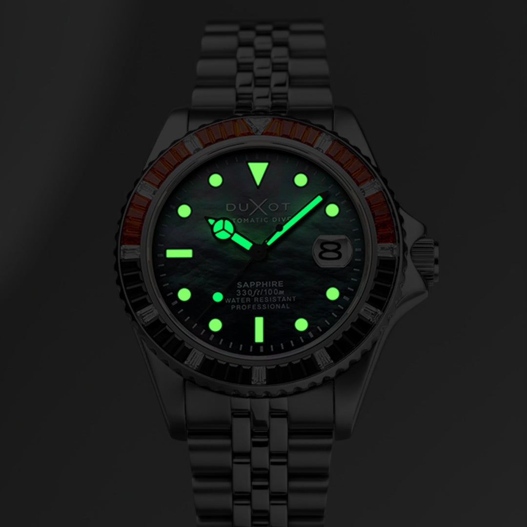 Atlantica 40 Rainbow Automatic Black / Stainless Steel | Black Dial
