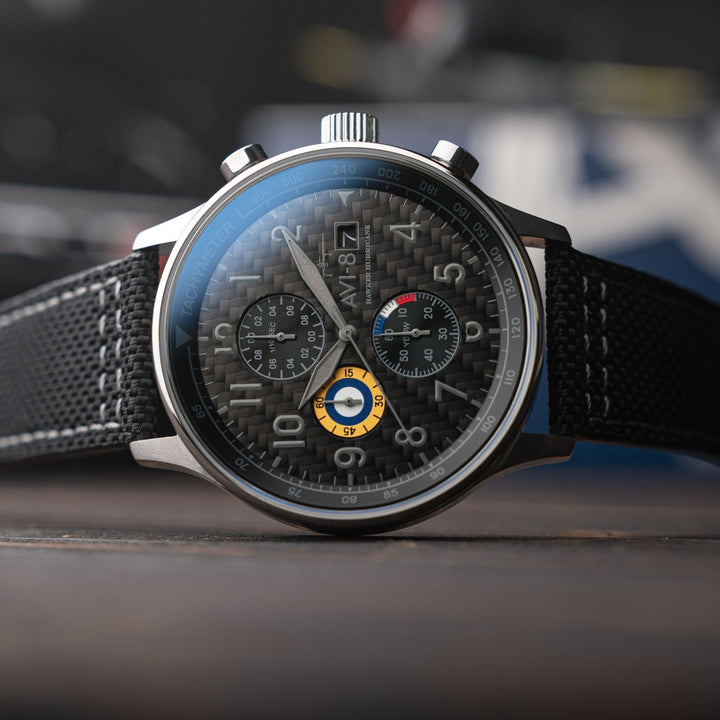 Classic Chronograph Black / Leather Black Dial