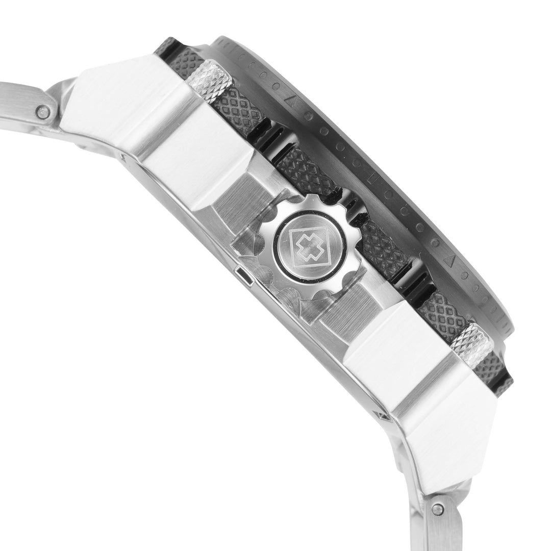 Coalition Forces 50mm / Black / Silver Black Dial