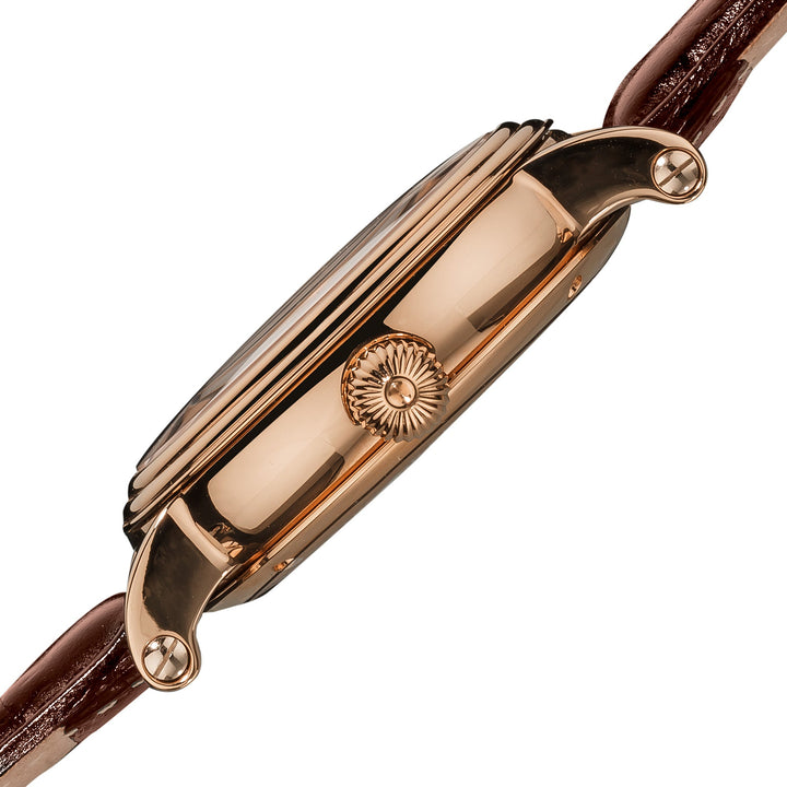 Tourbillon Rose Gold Tone/Leather | White Dial