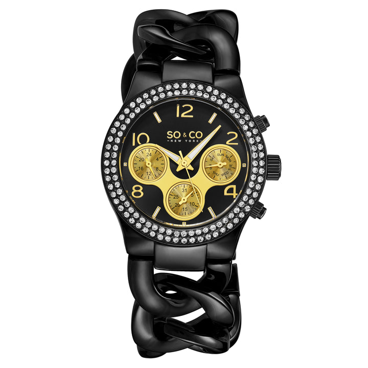 Chelsea-5013a.7 Black/Stainless Steel | Black Dial