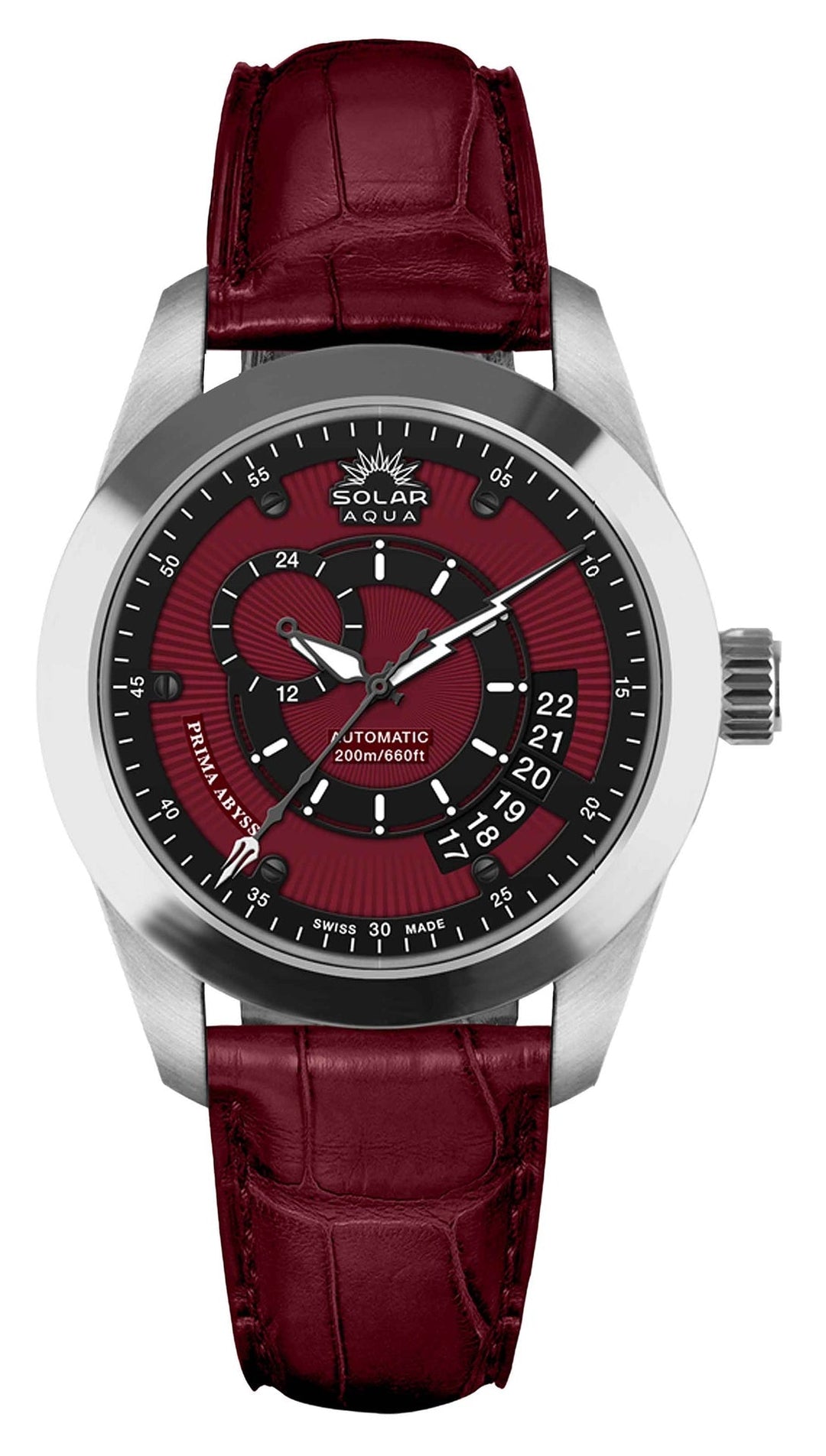 Prima Abyss Burgundy Dial Burgundy Dial