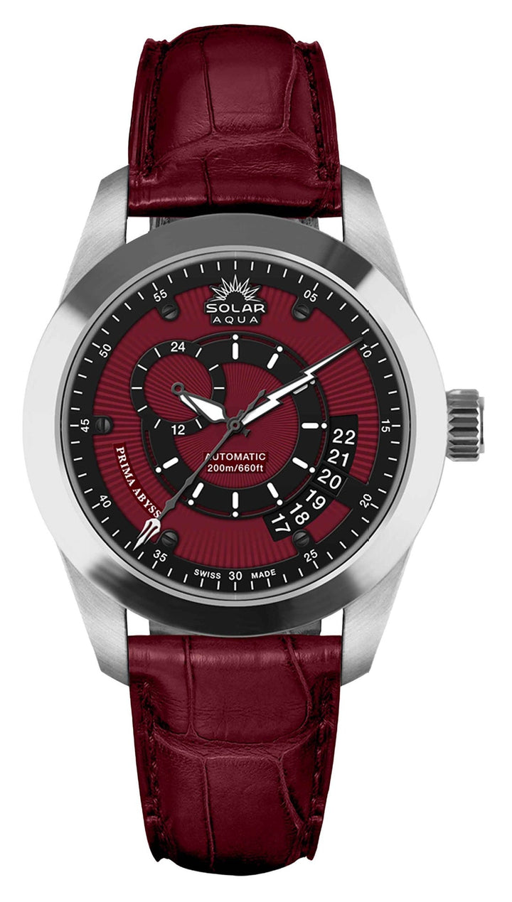 Prima Abyss Burgundy Dial Burgundy Dial