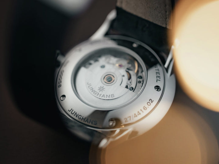 Meister Automatic Cream Dial / Dark Gray Ostrich Leather Strap