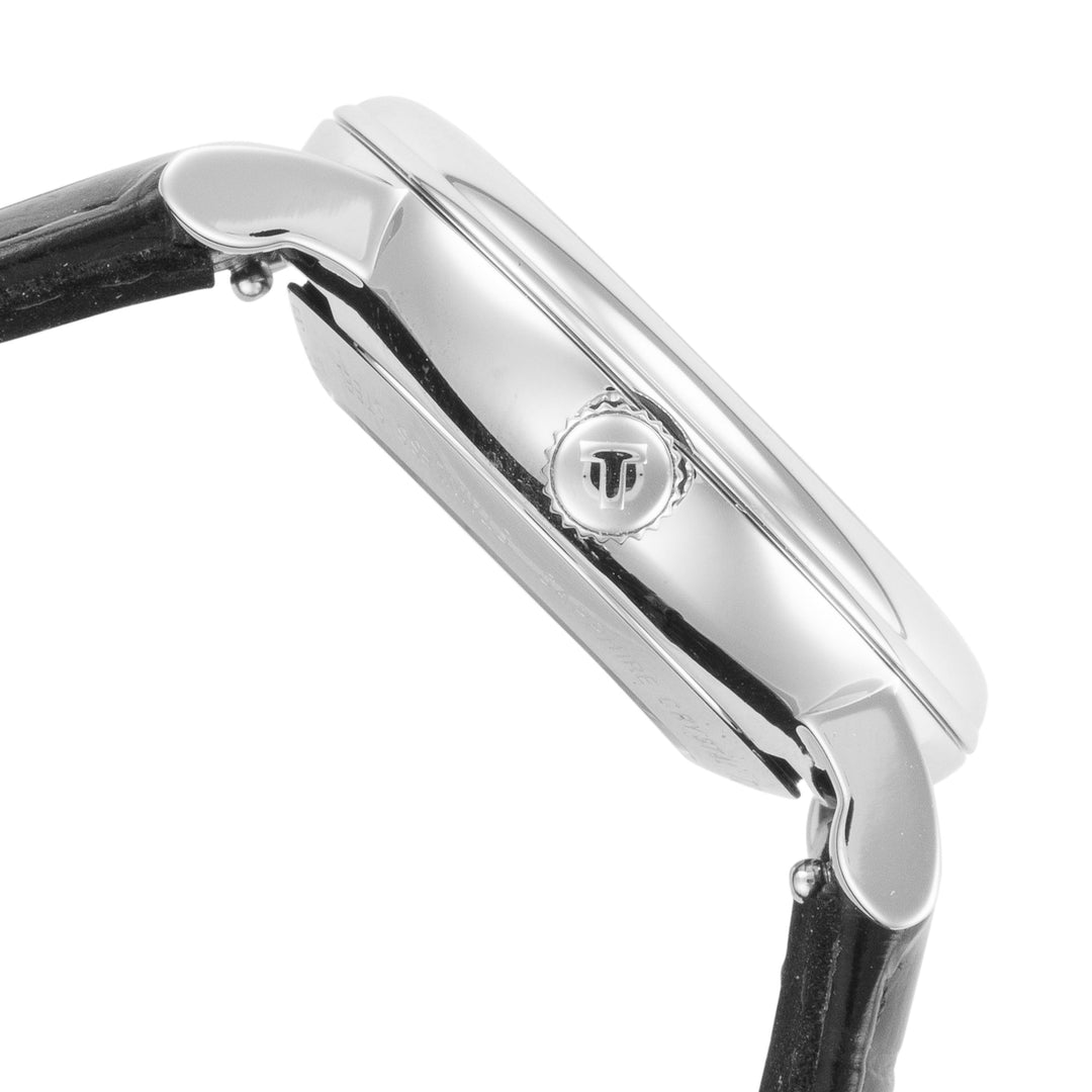 CARSON 30mm / Silver / Black | Silver Dial