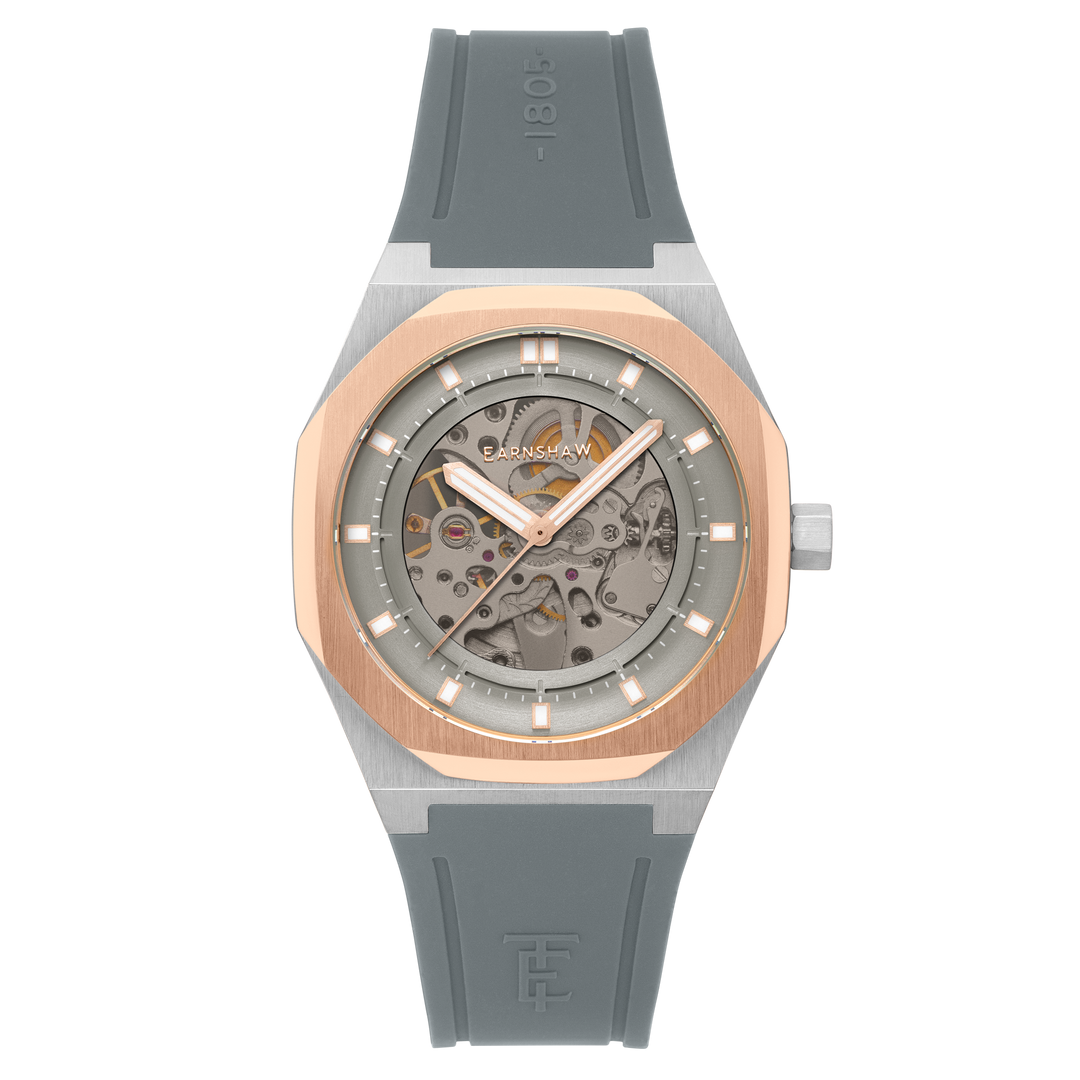 Discovery Drake Skeleton Automatic Grey / Gray Silicone | Grey Dial
