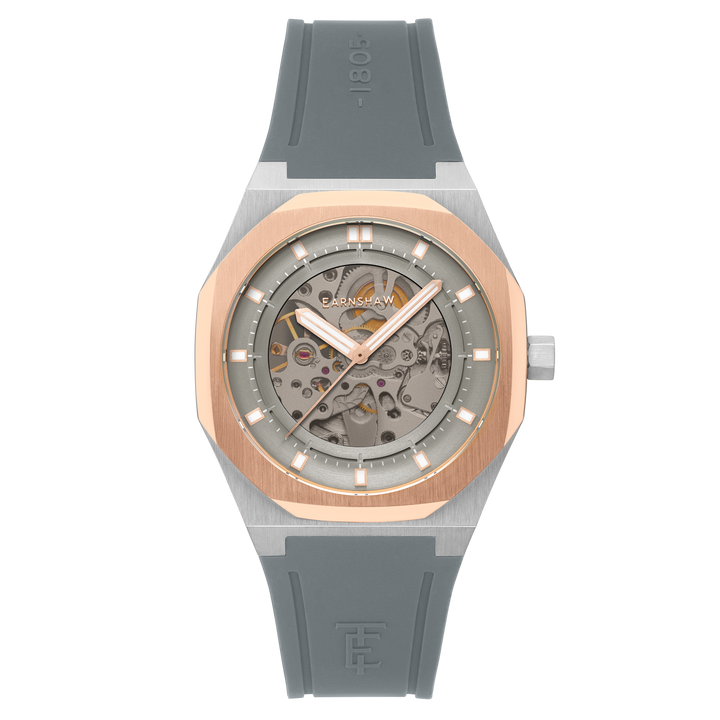 Discovery Drake Skeleton Automatic Grey / Gray Silicone | Grey Dial