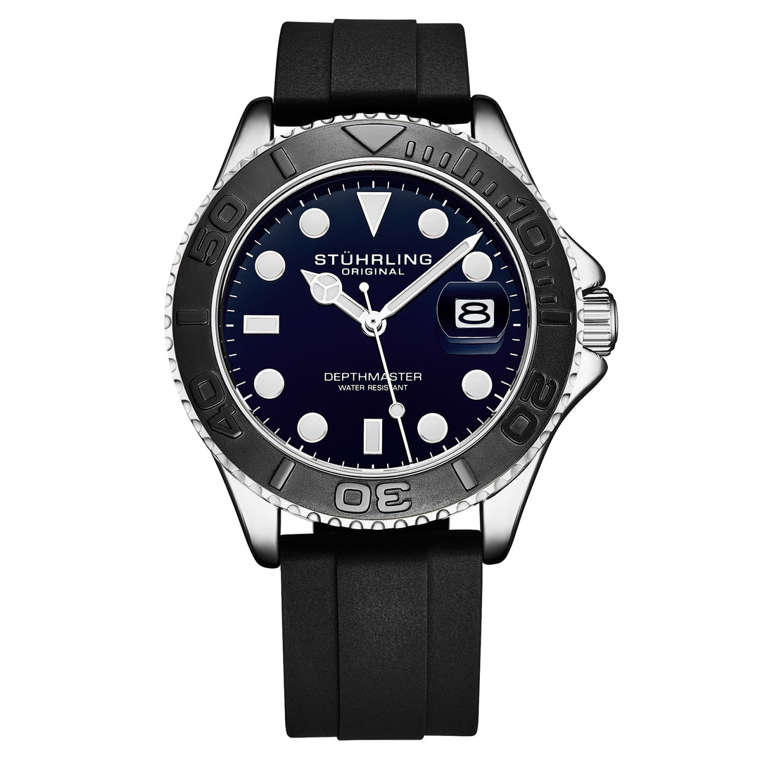 Depthmaster 4072 Midnight Blue Brass Dial/ Black Silicone Strap | Blue Dial