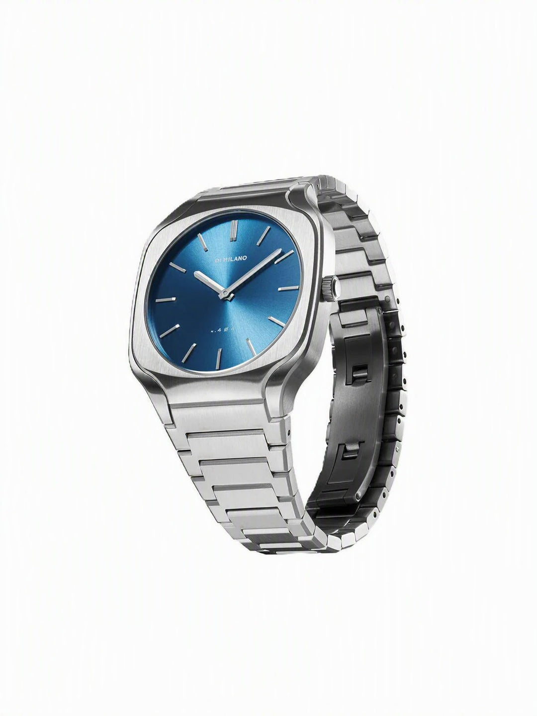 Square Blue dial / Silver Stainless Steel Bracelet Blue Dial