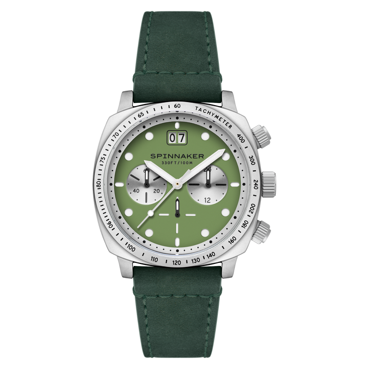 Hull Chronograph Green / Leather Green Dial