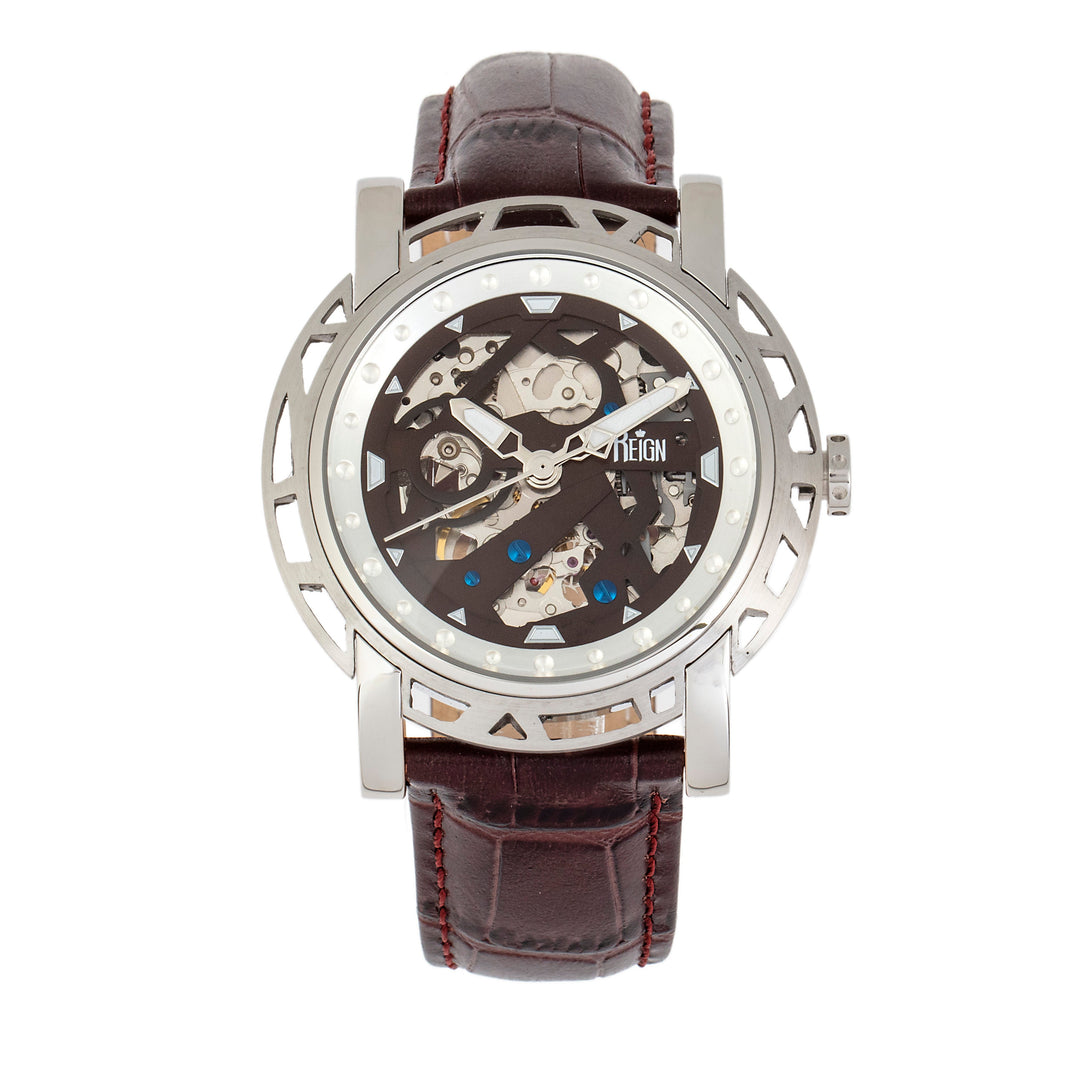 Stavros Silver/Dark Brown | Brown Dial