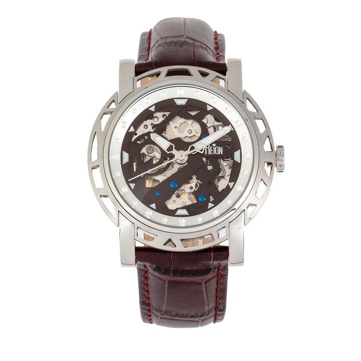 Stavros Silver/Dark Brown | Brown Dial