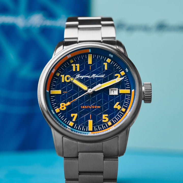 Roscana Quartz Blue / Stainless Steel | Blue Dial