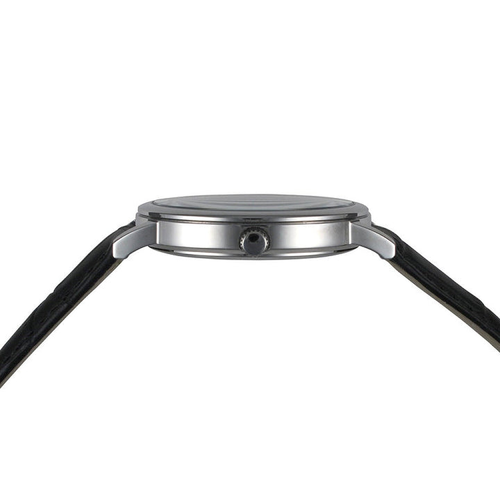 Lexington Series black band/silver | White Dial