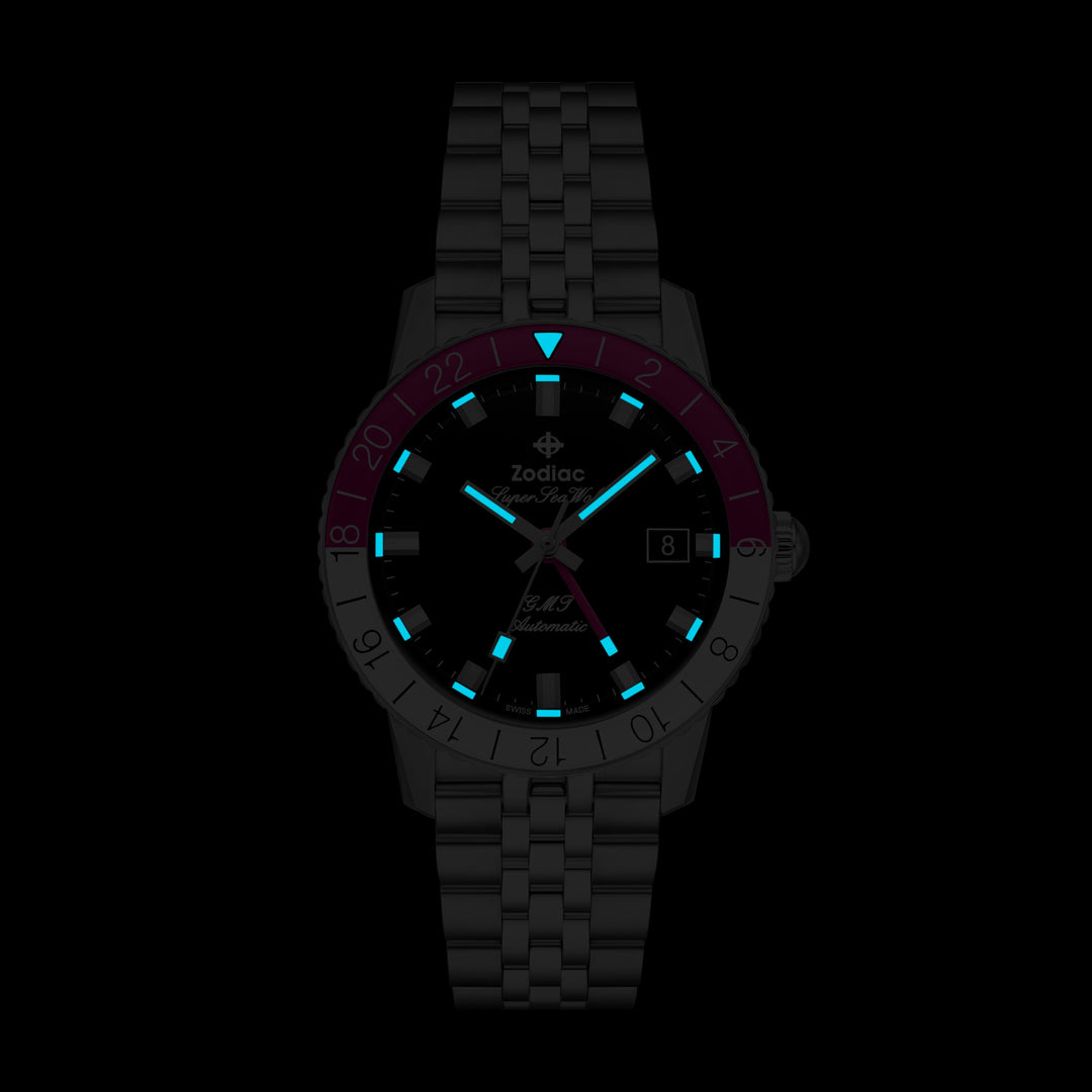 Super Sea Wolf GMT Automatic | Black Dial
