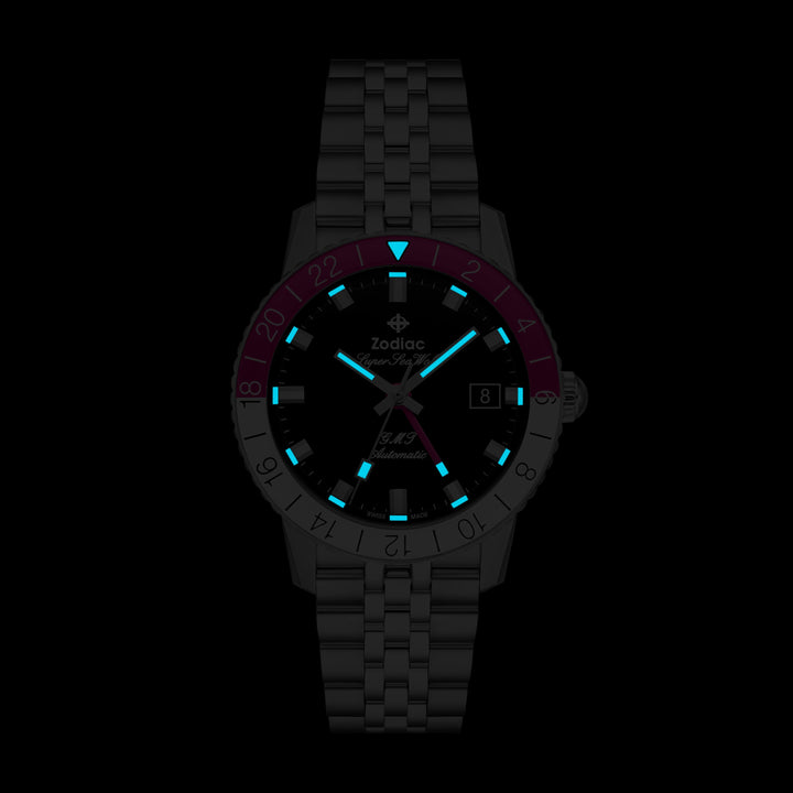 Super Sea Wolf GMT Automatic | Black Dial
