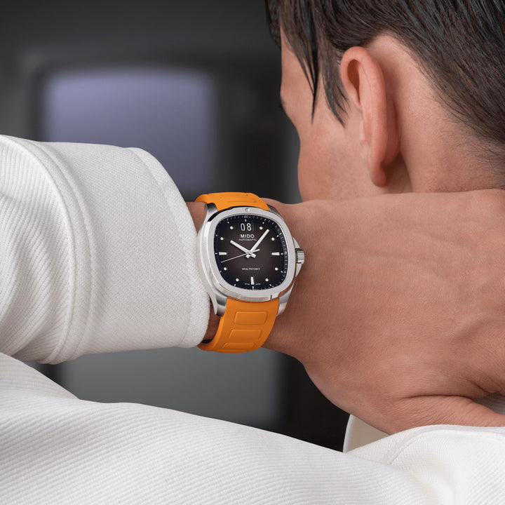 Multifort TV Big Date Black / Rubber | Black Dial