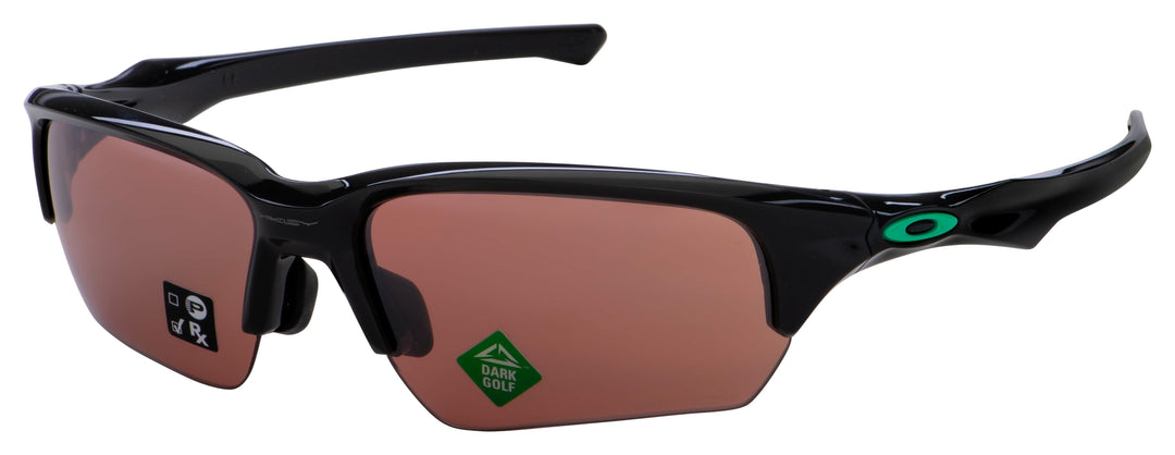 Flak Beta Carbon Black Frame, Prizm Dark Golf Lens |  Dial