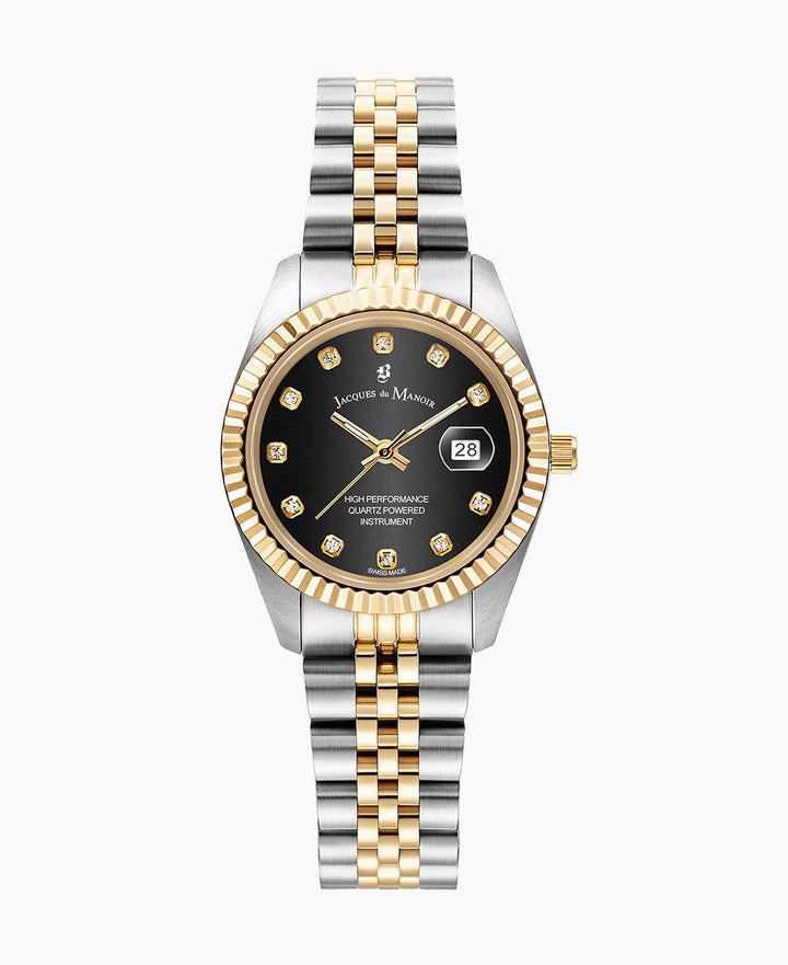 Inspiration (31mm) Black dial, bi-color stainless steel bracelet Black Dial