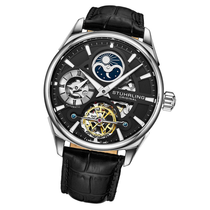 Legacy Black/Leather/Black Dial/Silver Case 3918.2 | Black Dial