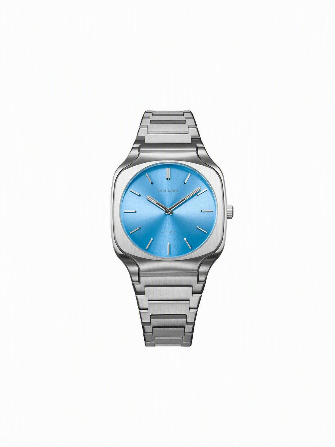 Square Light Blue dial / Silver Stainless Steel Bracelet Light Blue Dial