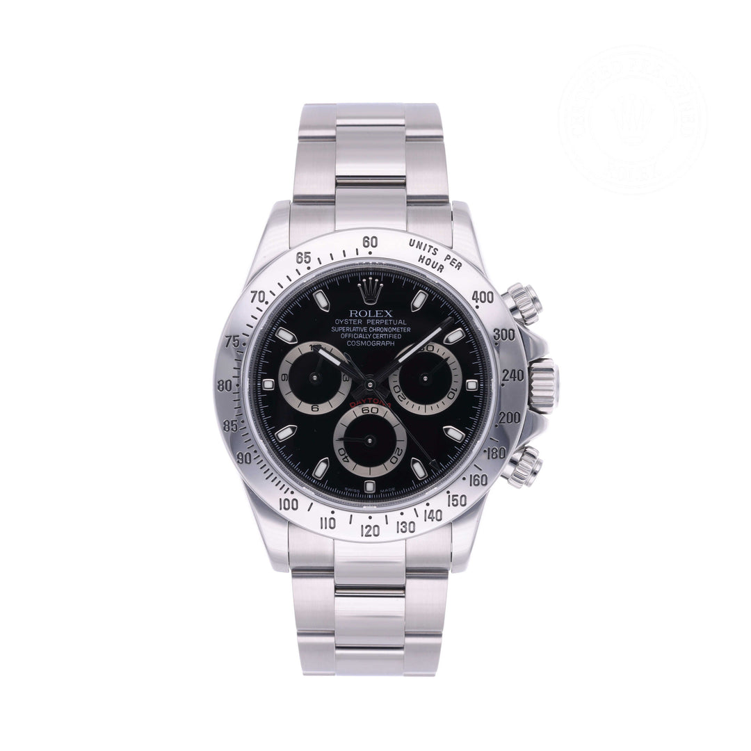 Oyster Perpetual Cosmograph Daytona (Pre-Owned) Black 116520 Black Dial
