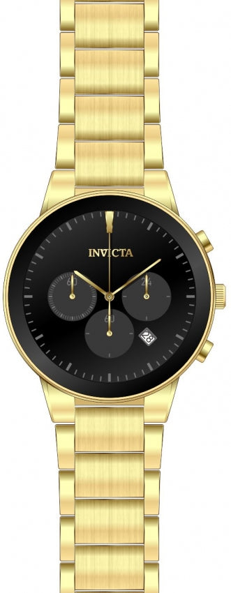 Specialty Chronograph Black Dial / Gold-Tone Stainless Steel Bracelet Black Dial