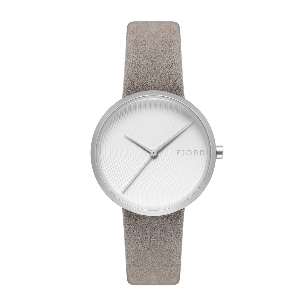 Laurens Silver / Leather | White Dial