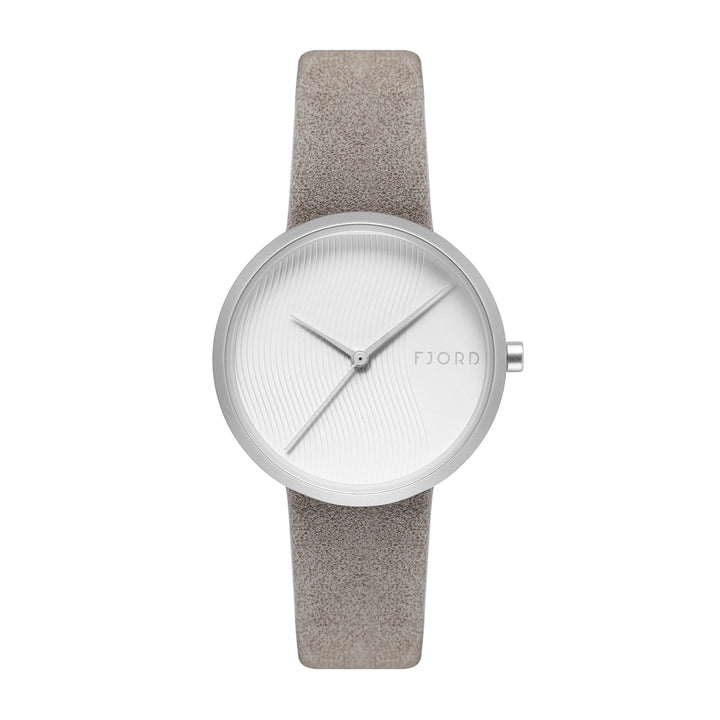Laurens Silver / Leather | White Dial