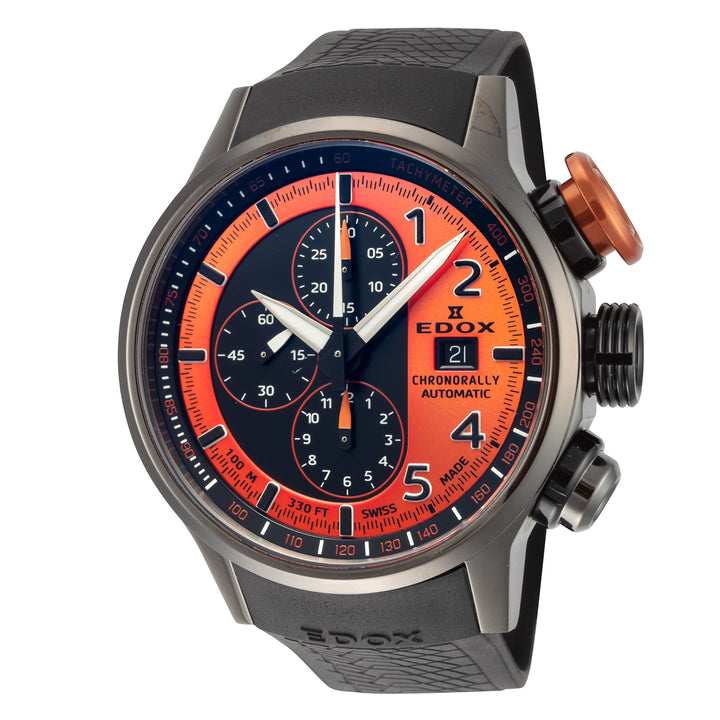 Chronorally 45mm / Black and Orange / Black | Black and Orange Dial