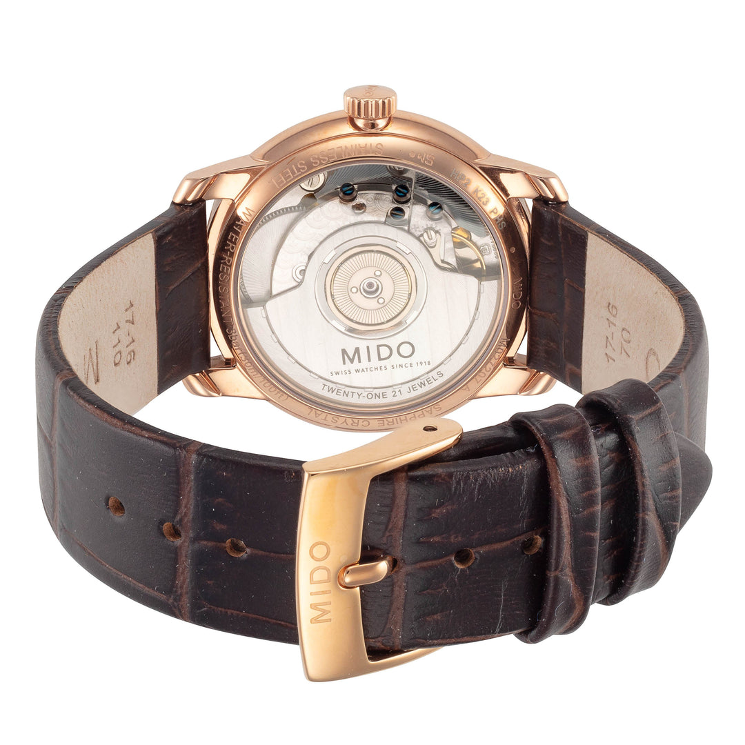 Baroncelli III 33mm / White Mother-of-Pearl / Brown | White Mother-of-Pearl Dial
