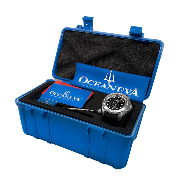 Damascus Steel Deep Marine Explorer II  | Black Dial
