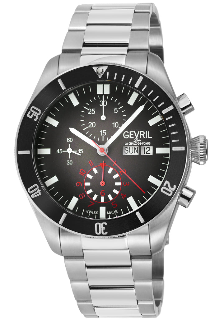 Yorkville - Chronograph Gevril Yorkville Swiss Automatic Chronograph  Watch, SS 
