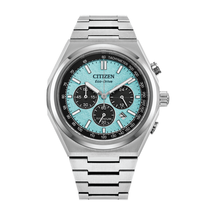 Zenshin Chrono Blue / Super Titanium | Blue Dial