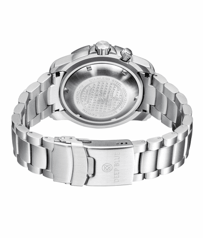 Pro Sea Diver II 44mm White Glossy Orange Indices Dial White Dial