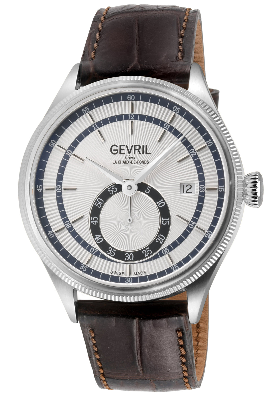 Empire Swiss made Automatic ETA 2895, 316L Case, White Dial, second subdials | W