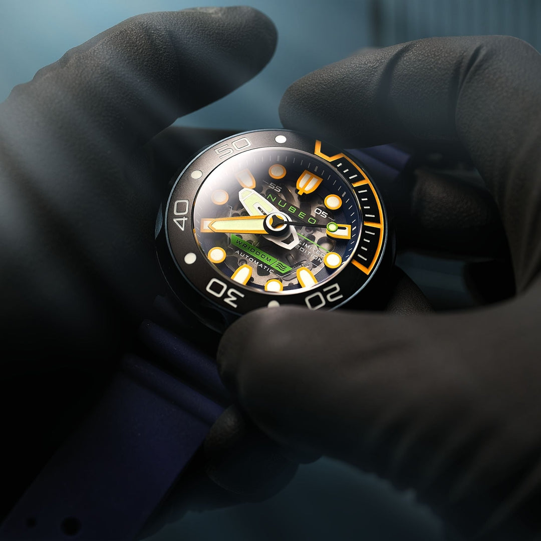 Ventana Skeleton Automatic Limited Edition Set Blue / Silicone | Blue Dial