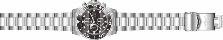 Pro Diver Chronograph Black Dial / Silver Stainless Steel Bracelet Black Dial