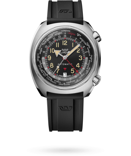 Airman SST GMT 43mm / Black and Red / Black Red-Black Dial
