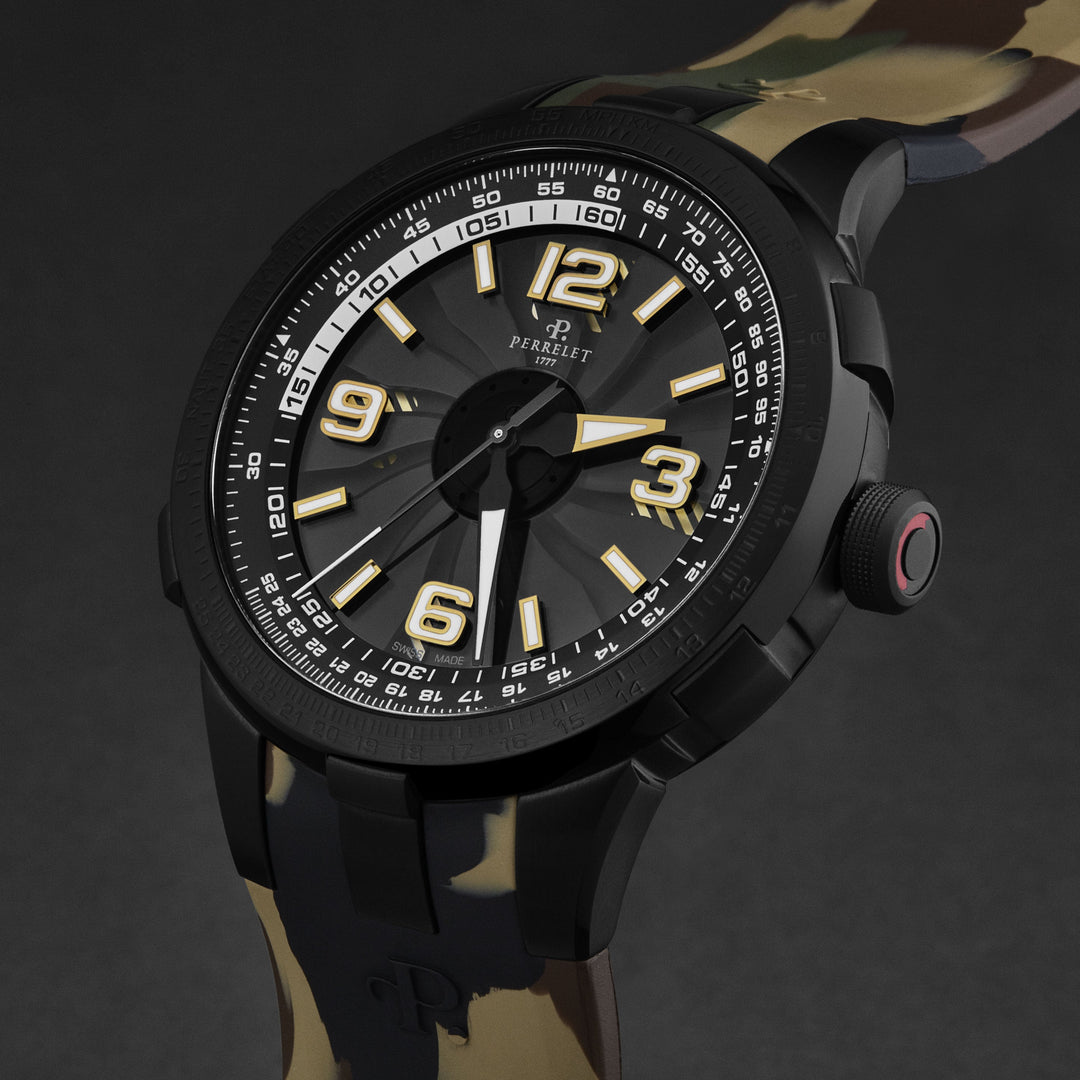 Turbine Pilot Black Black Dial