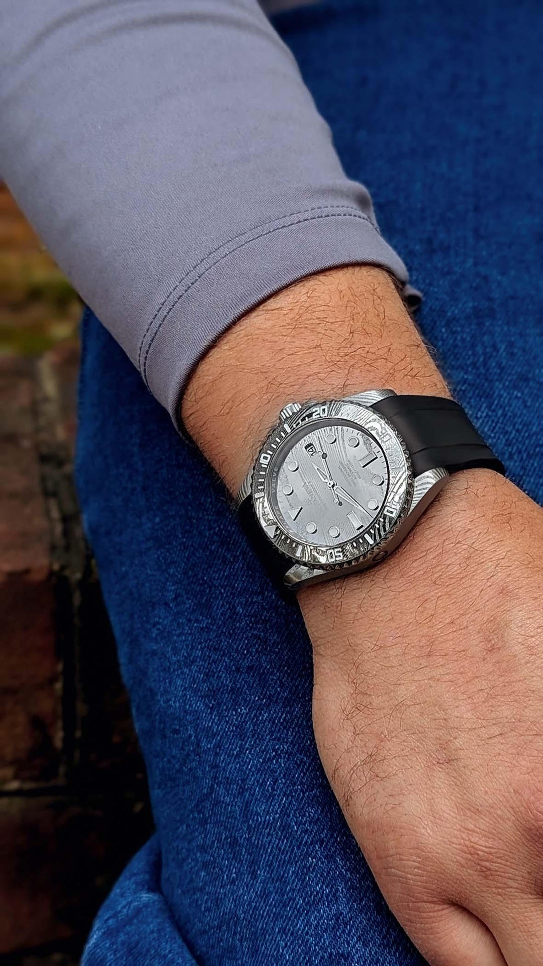Damascus Deep Marine Explorer II Watch Grey Bezel | Dark Grey Dial
