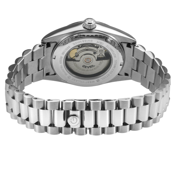 West Village Automatic Sellita SW200 Silver/Blue,Silver band