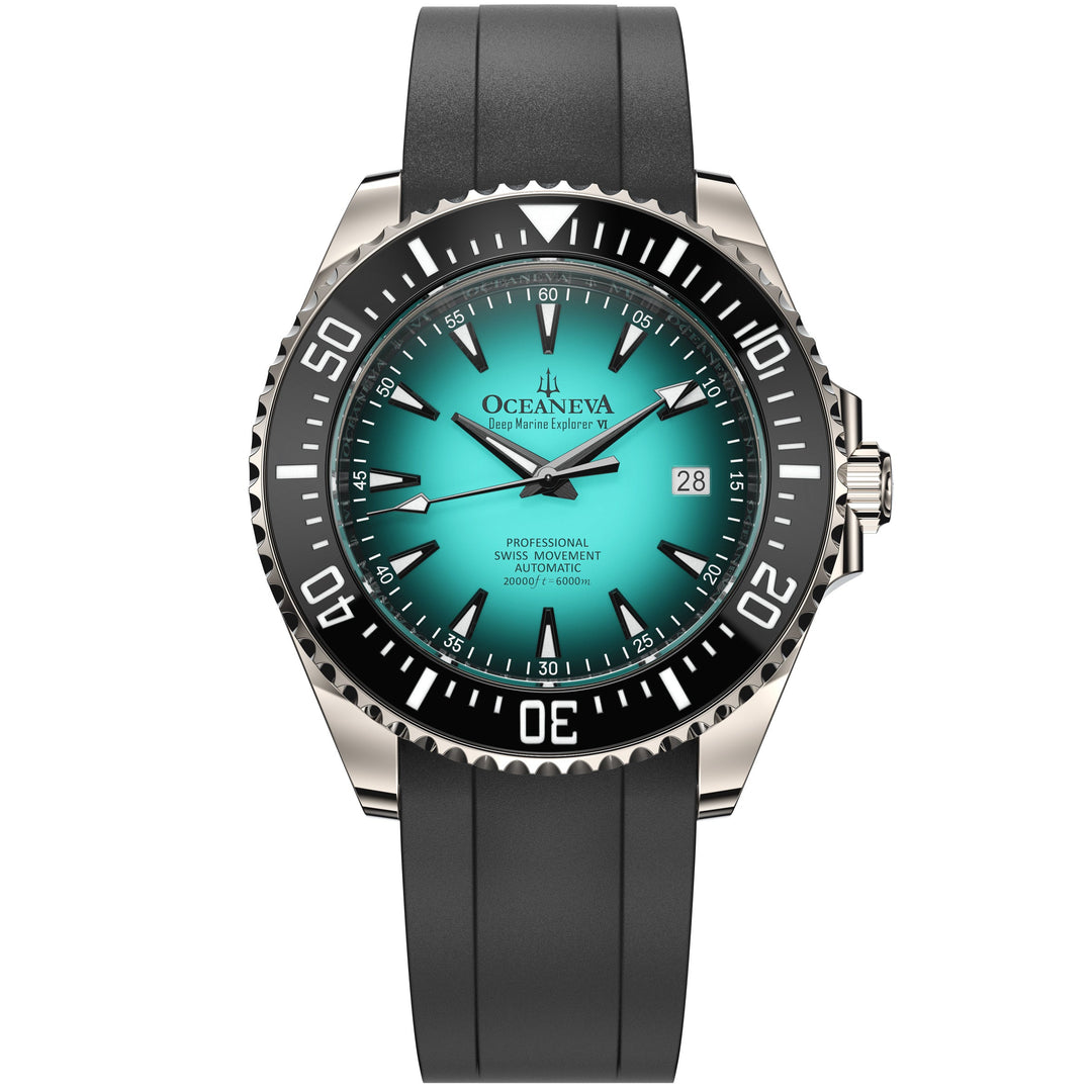 Oceaneva Deep Marine Explorer VI 6000M - Mint Titanium Automatic 6000m/MintBurst