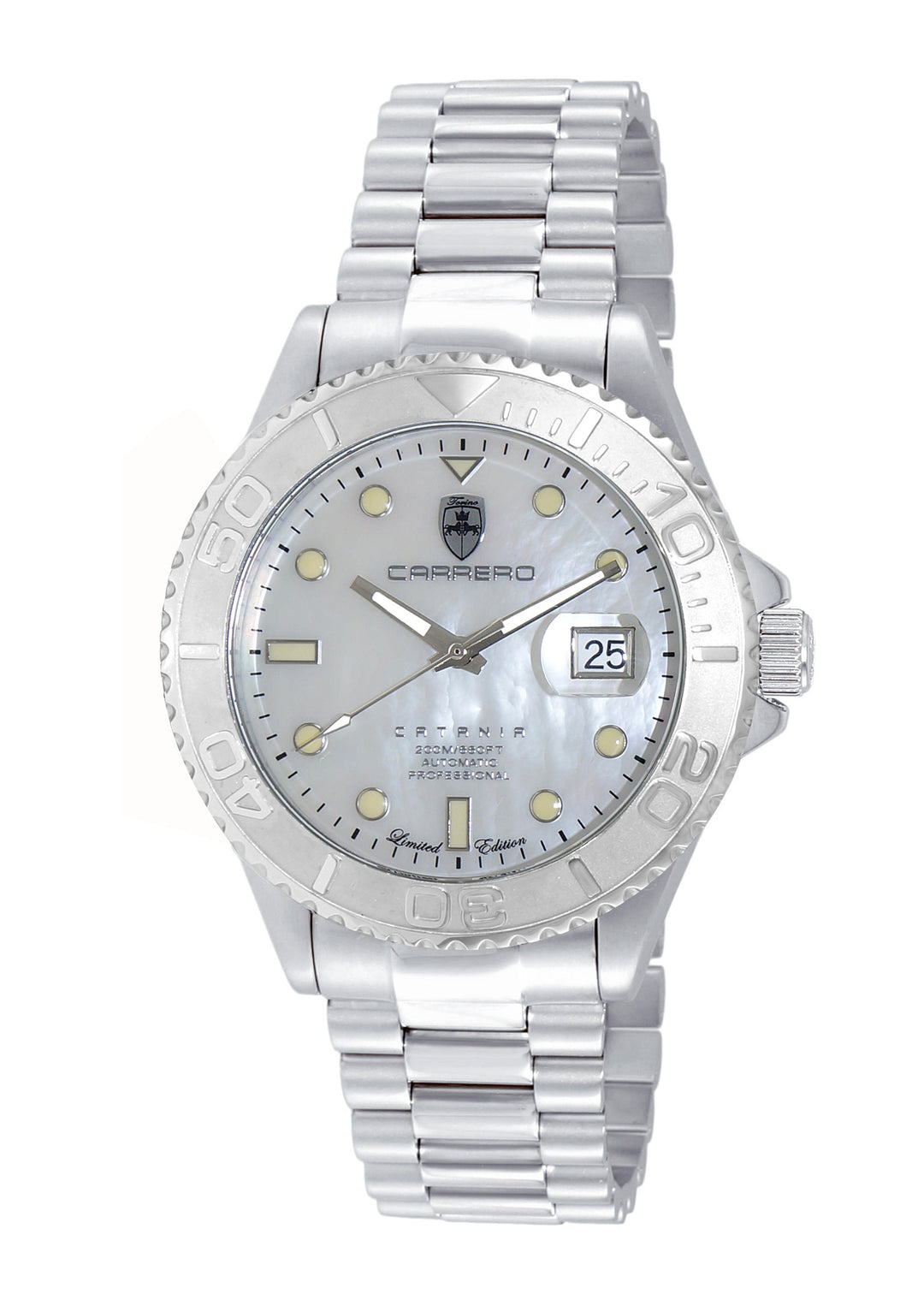 Catania MOP Goldtone-White | White Dial