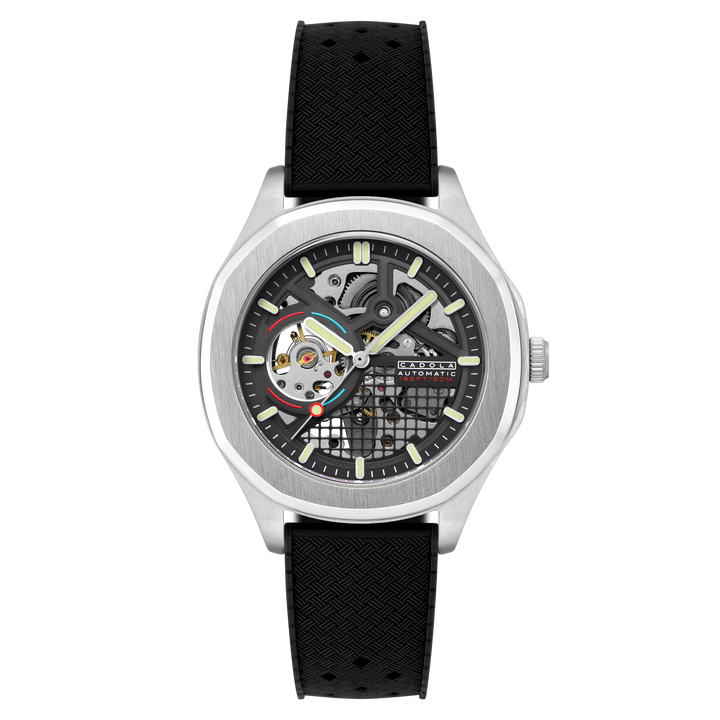 Tail Light Automatic Black / Black Silicone | Black Dial