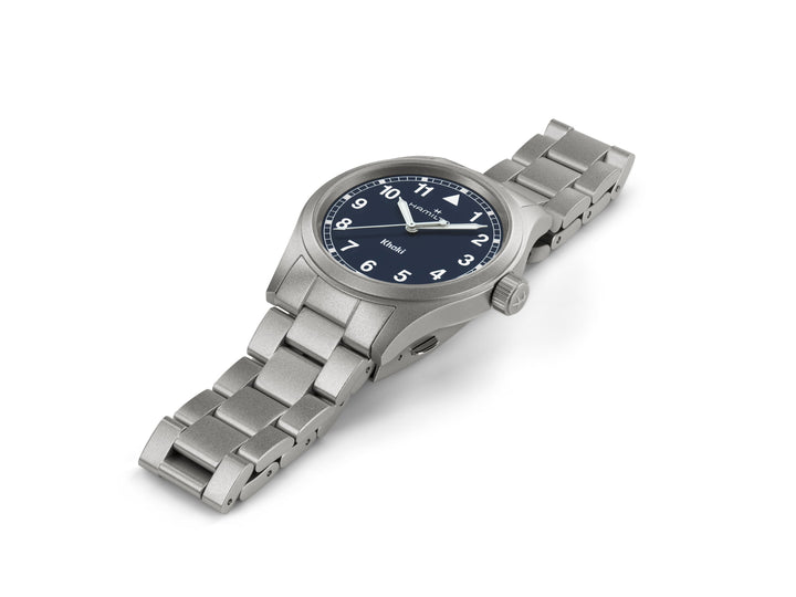 KHAKI FIELD QUARTZ Silver-tone